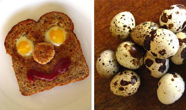 Happy Face Toast & Quail Eggs. Ossa 2010