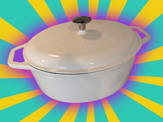 CLAUDIA'S DUTCH OVEN Our beautiful Palm's Dutch oven purchased at Home Goods for $69- ish