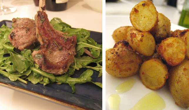 Lemon Herb lamb chops & Smokey Potatoes
