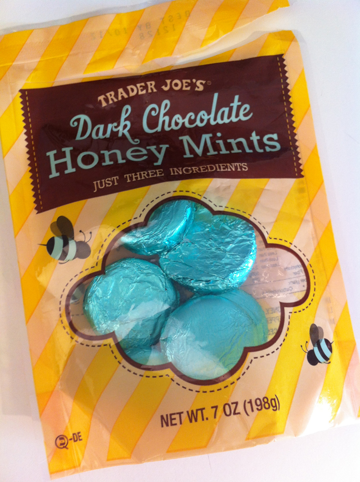 TRADER JOES DARK CHOCOLATE HONEY MINTS » Real Foodies Tasty Bits